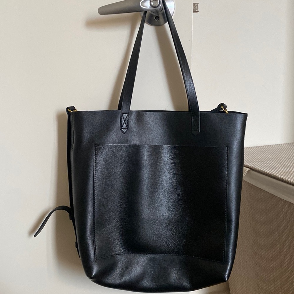 Madewell | Black Medium Transport Tote